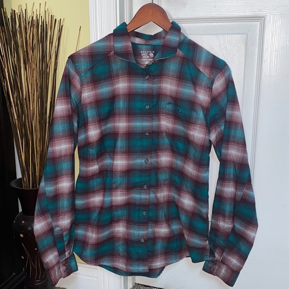 Mountain Hardwear SonaLake Plaid Flannel Long Sleeve Shirt Size 8 - Picture 9 of 9